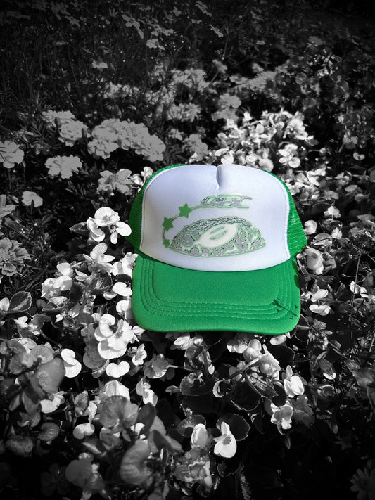 Visionary Cap - Emerald Green/White