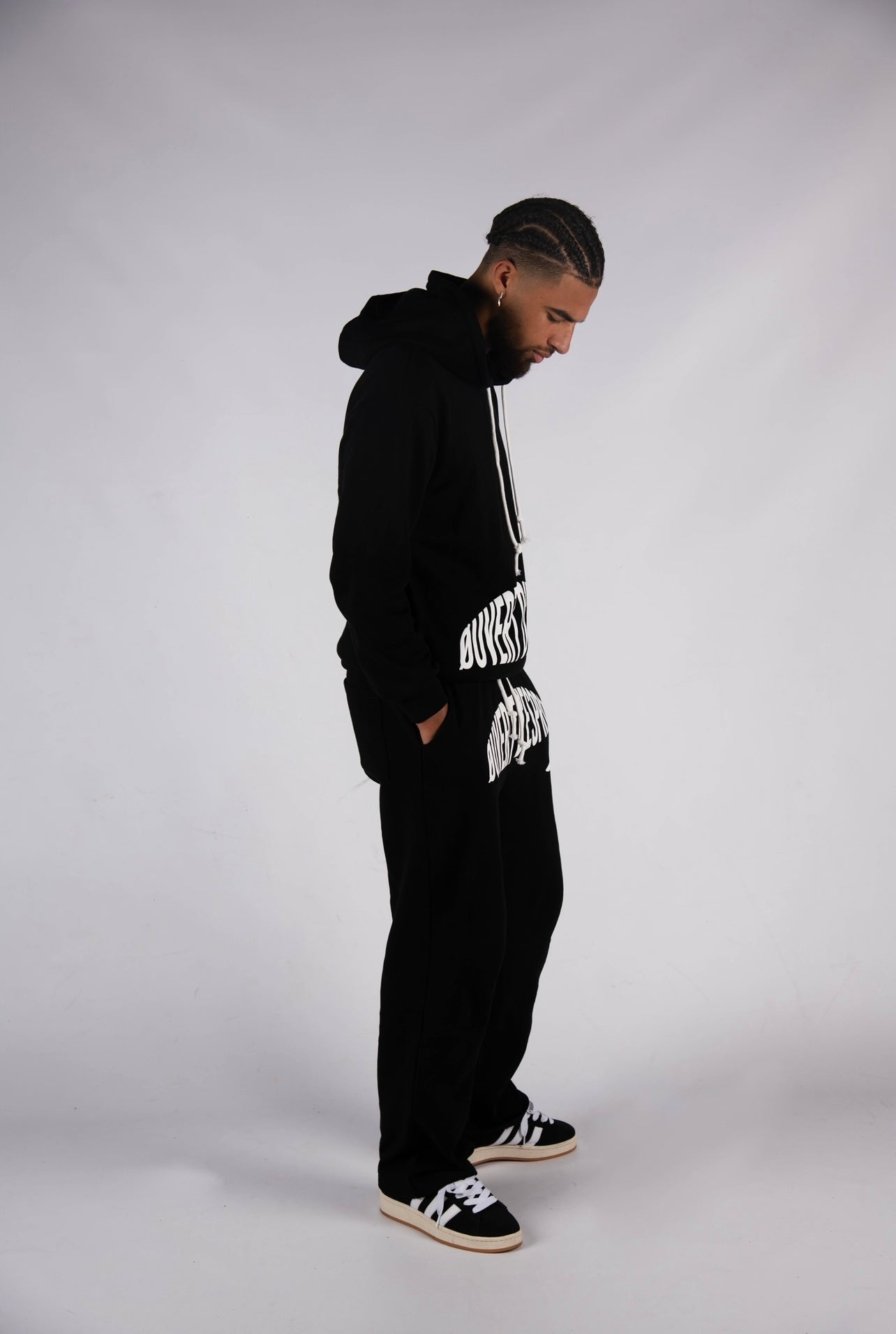 Napoleon Puff Print Full Tracksuit - Black