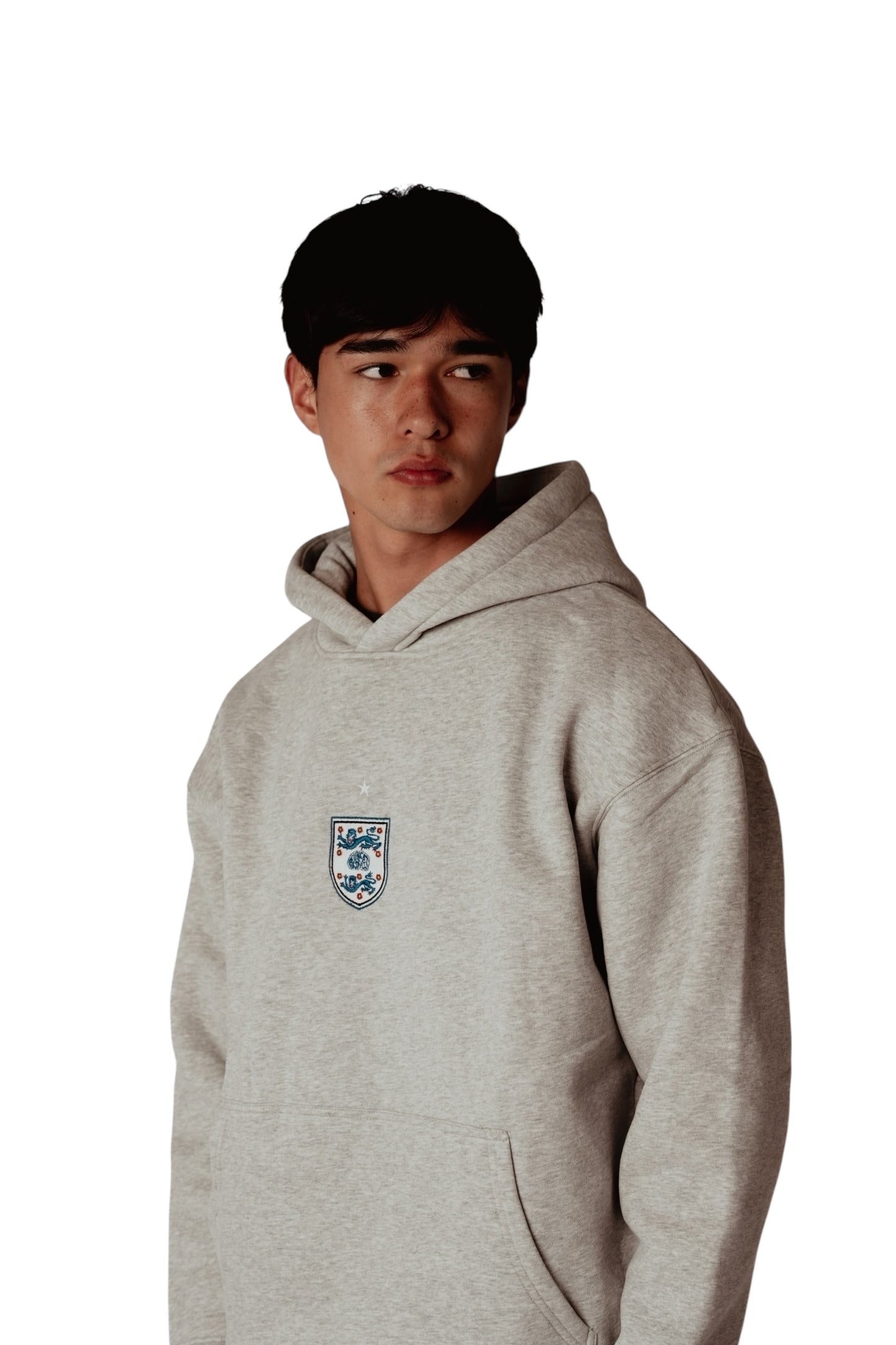 National Hero Hoodie - Grey Marl *RESTOCKED*