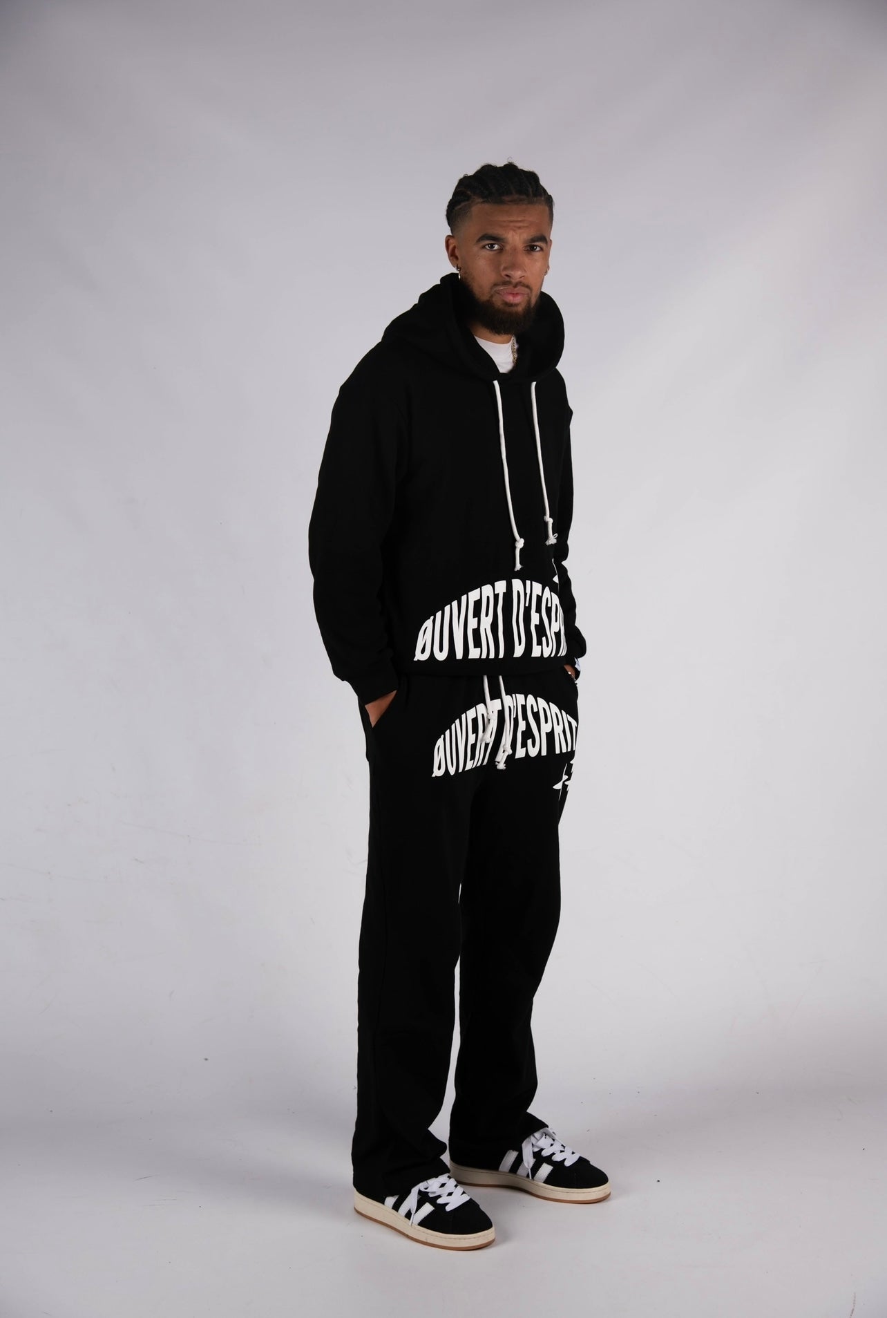 Napoleon Puff Print Full Tracksuit - Black