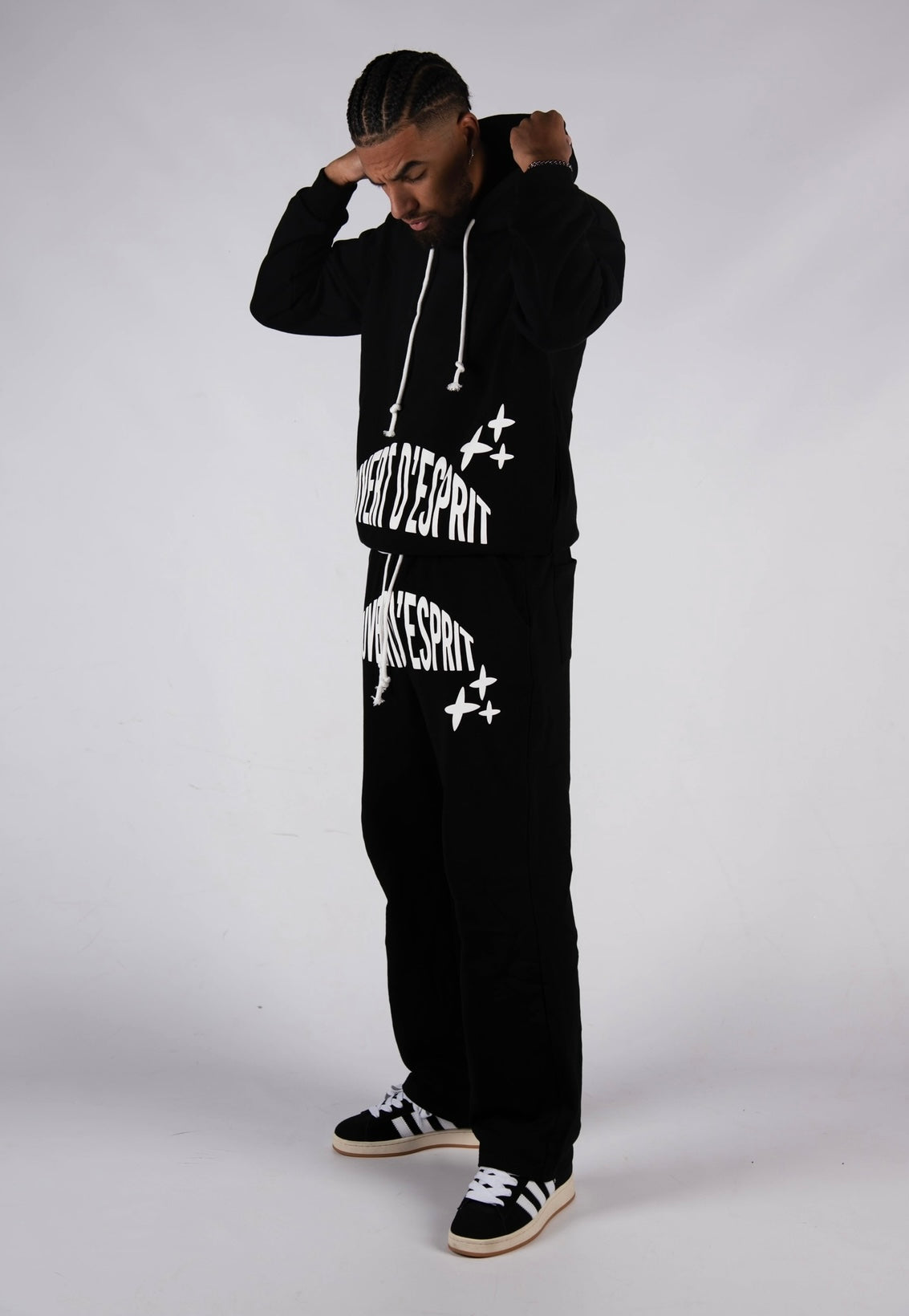 Napoleon Puff Print Full Tracksuit - Black